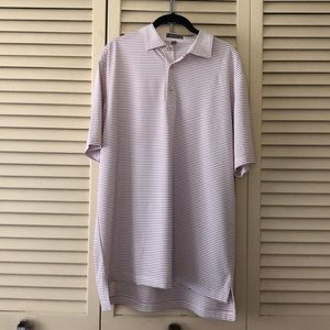 Peter Millar Summer Comfort Red White stripe polo